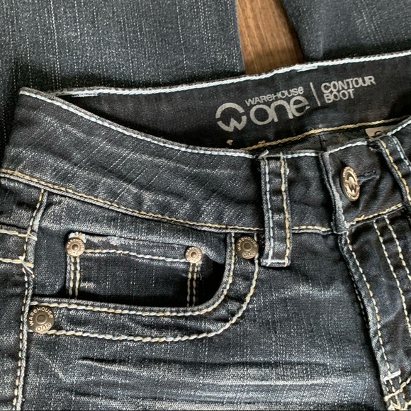 4/$65. NWT Warehouse One Contour Boot Dark Wash Ladies 25 - Picture 7 of 13